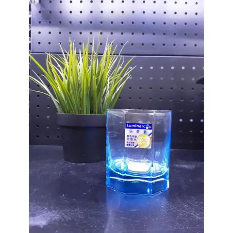 Bộ cốc (ly) thủy tinh thấp Luminarc Octime Blue 6 chiếc dung tích 30cl - J4389