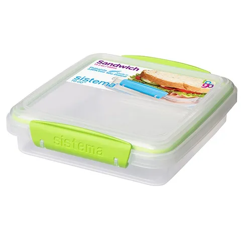 Hộp Đựng Thực Phẩm Sistema 450ml - An Toàn Sức Khỏe, Không Chứa BPA, Chịu Nhiệt Lò Vi Sóng, Sản Xuất New Zealand