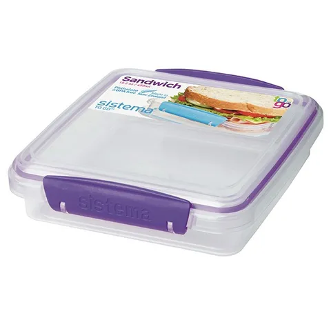 Hộp Đựng Thực Phẩm Sistema 450ml - An Toàn Sức Khỏe, Không Chứa BPA, Chịu Nhiệt Lò Vi Sóng, Sản Xuất New Zealand