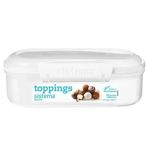 Hộp đựng thực phẩm Sistema 685ml an toàn cho sức khỏe, không chứa BPA, dùng được cho lò vi sóng, máy rửa bát - Sản xuất tại New Zealand