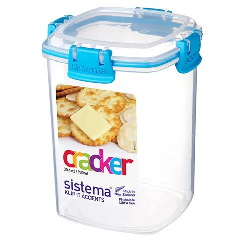 Hộp đựng thực phẩm Sistema 900ml - An toàn sức khỏe, không chứa BPA, Dùng trong lò vi sóng, Sản xuất tại New Zealand