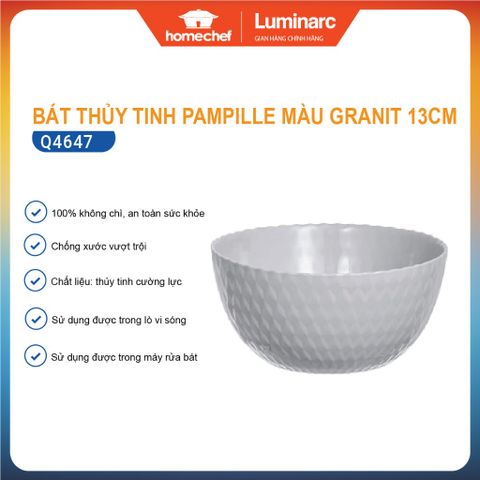 Bộ bát đĩa thủy tinh Luminarc Pampille 12 chi tiết PG12A - Chất liệu an toàn, cổ điển và hiện đại cho bếp nhà bạn