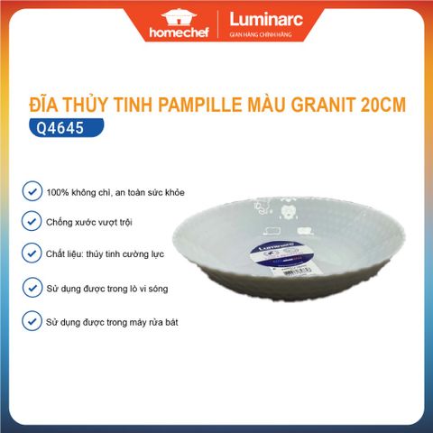 Bộ bát đĩa thủy tinh Luminarc Pampille 12 chi tiết PG12A - Chất liệu an toàn, cổ điển và hiện đại cho bếp nhà bạn