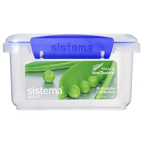 Hộp Đựng Thực Phẩm Sistema 1200ml An Toàn, Không Chứa BPA, Dùng Trong Lò Vi Sóng - Sản Xuất Tại New Zealand