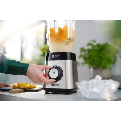 Máy xay sinh tố Philips HR3573, công suất 1000W, cối thủy tinh, bảo hành 2 năm | Hàng chính hãng