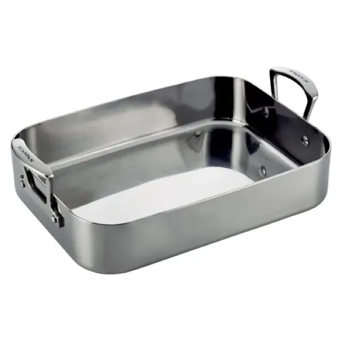 Khay Nướng Inox Scanpan Fusion5 35x24cm - Chảo Nướng Chịu Nhiệt Tối Đa, Dùng Bếp Từ & Lò Nướng - Hàng Chính Hãng
