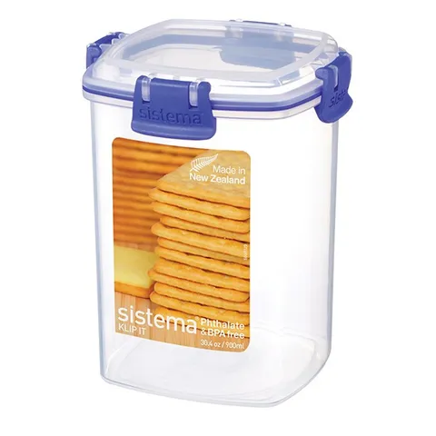 Hộp Đựng Thực Phẩm Cao Cấp Sistema 900ml - Nhựa An Toàn BPA, Chịu Nhiệt Lò Vi Sóng, Sản Xuất New Zealand