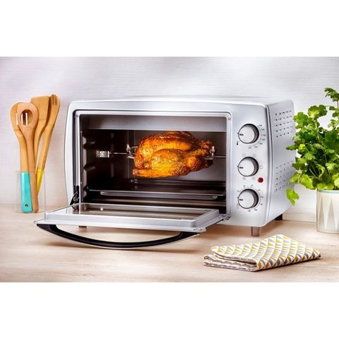 Lò Nướng Điện Tefal OF504 - Dung Tích 23L, Nướng Đối Lưu, Xiên Quay, Bảo Hành 2 Năm, Thiết Kế Sang Trọng, Dùng Cho Gia Đình 4-6 Người