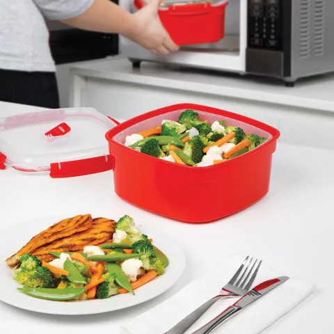 Set 2 hộp nhựa Sistema STM 2Q dùng lò vi sóng, máy rửa bát 1101+1102, an toàn, khóa chống gãy, tiện dụng, dễ vệ sinh