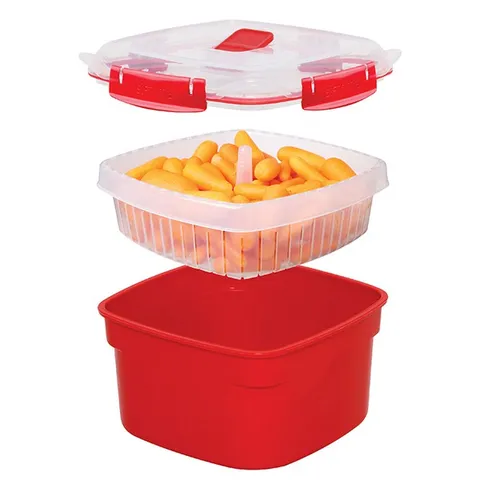 Hộp đựng thực phẩm hấp lò vi sóng Sistema 2.4L, an toàn sức khỏe,không chứa BPA, sản xuất tại New Zealand -1102