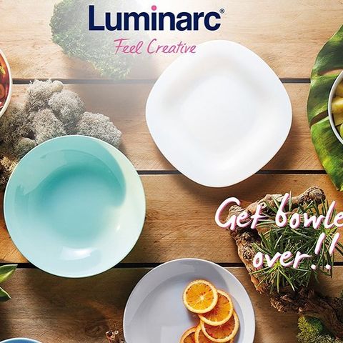 Bộ 2 Bát Tô Thủy Tinh Luminarc Diwali 21cm Màu Xanh Ngọc - An Toàn Cho Sức Khỏe, Thiết Kế Hiện Đại, Chính Hãng Pháp