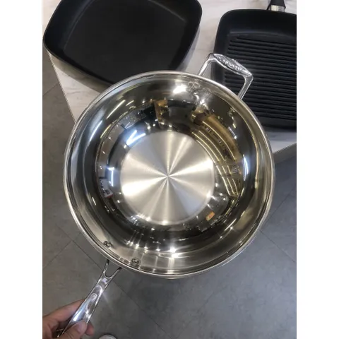 Chảo xào inox 304 Scanpan Impact 32cm - Đáy 3 lớp, chảo chịu nhiệt, dùng cho bếp từ & máy rửa bát, hàng chính hãng Đan Mạch