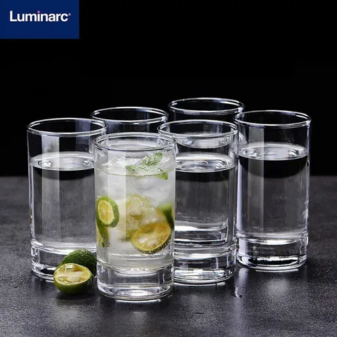 Bộ 6 Cốc Uống Nước Thủy Tinh Luminarc Islande 15cl - Thiết Kế Tinh Tế, An Toàn Sức Khỏe, Chống Xước, Dùng Máy Rửa Bát