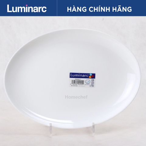 Đĩa thủy tinh bầu dục Luminarc Diwali 33cm N3606 - Hàng chính hãng, an toàn sức khỏe, thiết kế hiện đại cho bếp nhà bạn.
