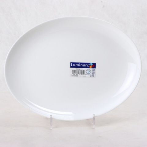 Đĩa thủy tinh bầu dục Luminarc Diwali 33cm N3606 - Hàng chính hãng, an toàn sức khỏe, thiết kế hiện đại cho bếp nhà bạn.