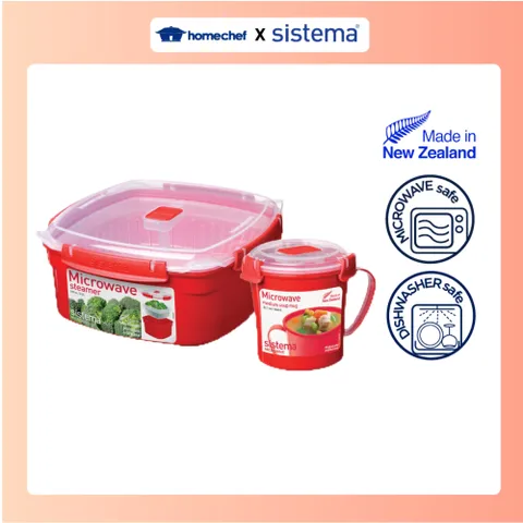 Bộ 2 hộp dùng trong lò vi sóng Sistema STM2P