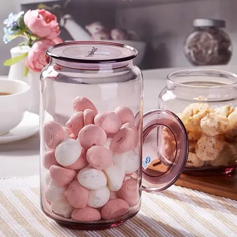 Bộ 3 hũ thực phẩm RONDO màu hồng, dung tích 0,75 lít - L1352*3, chống côn trùng, chống xước