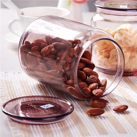 Bộ 3 hũ thực phẩm RONDO màu hồng, dung tích 0,75 lít - L1352*3, chống côn trùng, chống xước