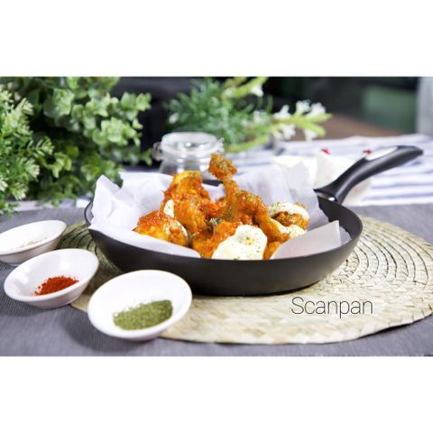 Chảo Chống Dính SCANPAN IQ 26cm - Bảo Hành 3 Năm, Công Nghệ GreenTek An Toàn, Phù Hợp Nhiều Loại Bếp, Sản Xuất Tại Đan Mạch