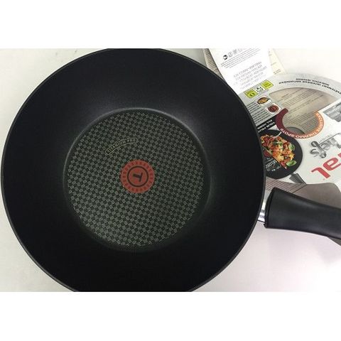 Chảo Chống Dính Sâu Tefal 28cm C6941902 - Chống Dính Titanium X2, Dùng Được Trên Bếp Từ, Sản Xuất Tại Pháp