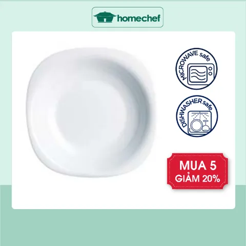 Đĩa Sứ Thủy Tinh Luminarc Carine 21cm - Đĩa Sâu Lòng Cao Cấp Cho Bữa Ăn Sang Trọng và Thẩm Mỹ Tại Nhà