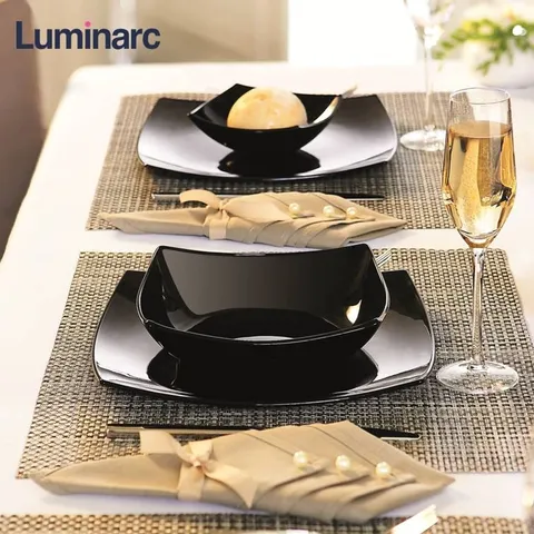 Đĩa Thủy Tinh Sâu Đựng Thực Phẩm Luminarc Quadrato 20cm - An Toàn Lò Vi Sóng, Chất Liệu Cao Cấp, Hàng Chính Hãng Từ Pháp