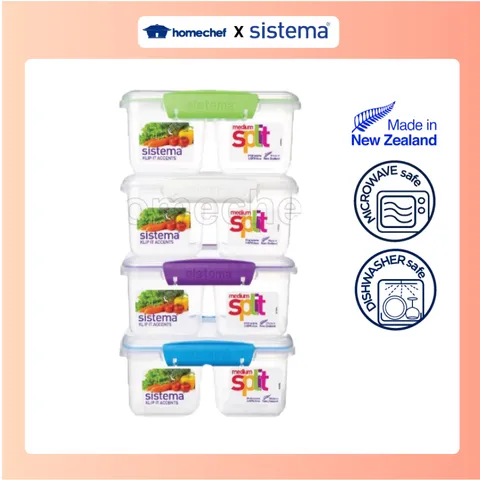 Hộp Đựng Thực Phẩm Sistema 850ml An Toàn Sức Khỏe, Không Chứa BPA, Dùng Lò Vi Sóng, Sản Xuất New Zealand