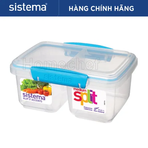 Hộp Đựng Thực Phẩm Sistema 850ml An Toàn Sức Khỏe, Không Chứa BPA, Dùng Lò Vi Sóng, Sản Xuất New Zealand