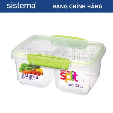 Hộp Đựng Thực Phẩm Sistema 850ml An Toàn Sức Khỏe, Không Chứa BPA, Dùng Lò Vi Sóng, Sản Xuất New Zealand