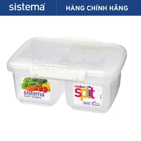 Hộp Đựng Thực Phẩm Sistema 850ml An Toàn Sức Khỏe, Không Chứa BPA, Dùng Lò Vi Sóng, Sản Xuất New Zealand