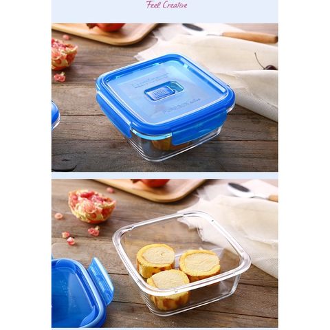 Hộp Thủy Tinh Luminarc Pure Box Hình Vuông 1220ml - An Toàn Lò Vi Sóng, Máy Rửa Bát, Thiết Kế Pháp, Chống Nhiệt