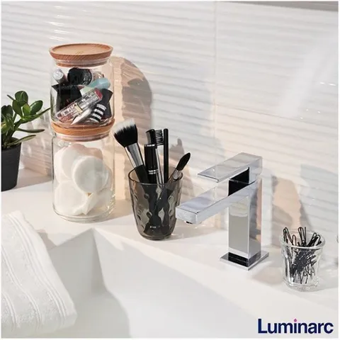 Hũ Thủy Tinh Luminarc Nắp Gỗ 0.8L - Đựng Thực Phẩm An Toàn, Thiết Kế Đẹp Pháp, Chống Xước, Giữ Kín Mùi Thực Phẩm