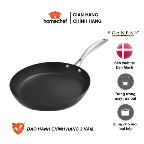 Chảo Chống Dính Scanpan Pro IQ 28cm - Cao Cấp, An Toàn, Bảo Hành 3 Năm, Chất Liệu Nhôm Đúc, Dễ Dàng Vệ Sinh, Sản Xuất Đan Mạch