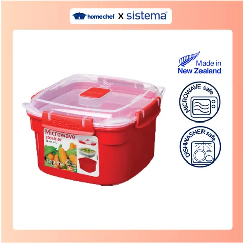 Hộp đựng thực phẩm cao cấp Sistema 1.4L, an toàn sức khỏe,không chứa BPA, lò vi sóng, sản xuất tại New Zealand -1101