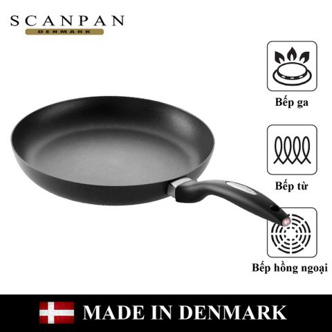 Chảo chống dính Scanpan IQ 24cm cho bếp từ - Thiết kế hiện đại, bảo hành 3 năm, công nghệ chống dính GreenTek an toàn sức khỏe