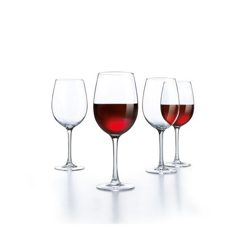 Bộ 4 Ly Rượu Vang Luminarc So Wine 470ml - Thủy Tinh Cao Cấp, Sang Trọng, An Toàn cho Sức Khỏe, Dùng Trong Máy Rửa Bát