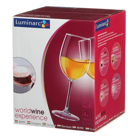 Bộ ly vang thủy tinh Luminarc So Wine 4 chiếc 350ml - Sang trọng, tinh tế, phù hợp cho thưởng thức rượu vang