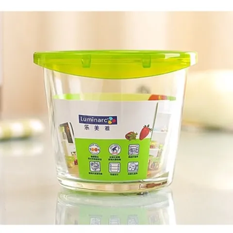 (Ảnh thật - Chính hãng) Hộp thủy tinh đựng thực phẩm tròn cao Luminarc Keep'N 84cl - H8323, dùng vi sóng, máy rửa bát
