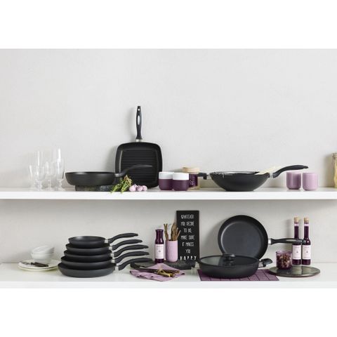 Chảo chống dính Scanpan IQ 28cm - Hàng chính hãng, bền đẹp, dùng cho bếp từ và lò nướng, bảo hành 3 năm, an toàn sức khỏe
