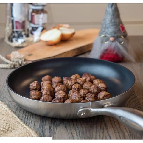 Chảo chống dính Scanpan CTX 26cm 7 lớp - Công nghệ Greentek an toàn, dùng mọi loại bếp, bảo hành 3 năm, thiết kế inox sang trọng