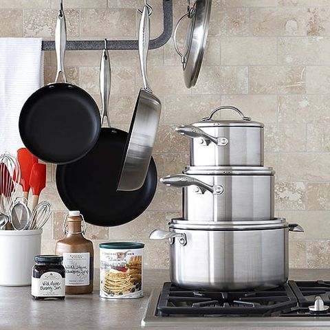 Chảo chống dính Scanpan CTX 26cm 7 lớp - Công nghệ Greentek an toàn, dùng mọi loại bếp, bảo hành 3 năm, thiết kế inox sang trọng