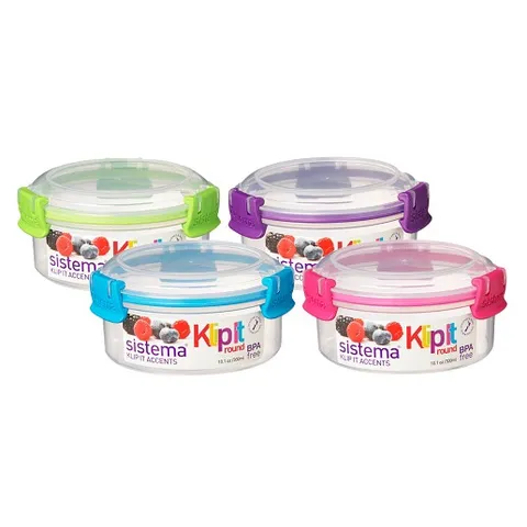 Hộp Nhựa Đựng Thực Phẩm Sistema 300ml - An Toàn, Không Chứa BPA, Dùng Lò Vi Sóng, Hàng Chính Hãng New Zealand