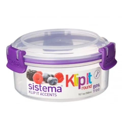 Hộp Nhựa Đựng Thực Phẩm Sistema 300ml - An Toàn, Không Chứa BPA, Dùng Lò Vi Sóng, Hàng Chính Hãng New Zealand