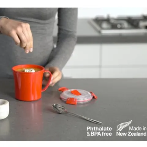 Cốc đựng thực phẩm Sistema Microwave 656ml - An toàn cho lò vi sóng, nhựa cao cấp, sản xuất tại New Zealand, chính hãng
