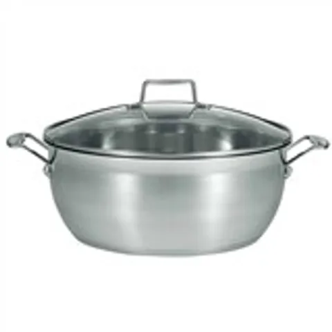 Nồi Hầm Inox 304 Scanpan Impact 32cm 8.5L - Dùng Bếp Từ và Máy Rửa Bát, Hàng Chính Hãng, Thiết Kế Sang Trọng