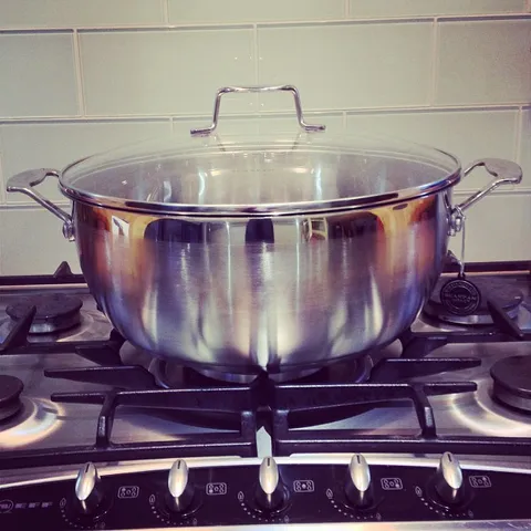 Nồi Hầm Inox 304 Scanpan Impact 32cm 8.5L - Dùng Bếp Từ và Máy Rửa Bát, Hàng Chính Hãng, Thiết Kế Sang Trọng