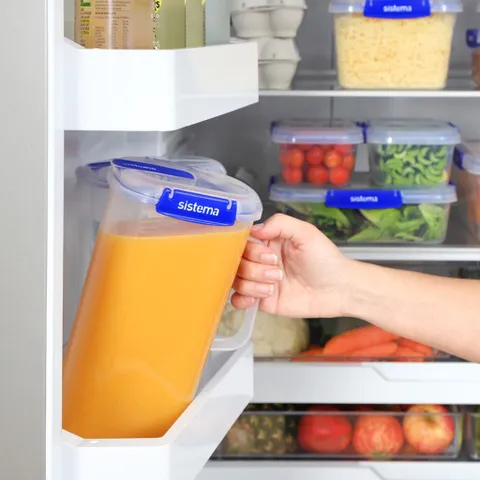 Bình Đựng Nước Sistema Klip It 2L - Nhựa An Toàn Không BPA, Chịu Nhiệt, Thiết Kế Gọn Nhẹ, Chính Hãng New Zealand
