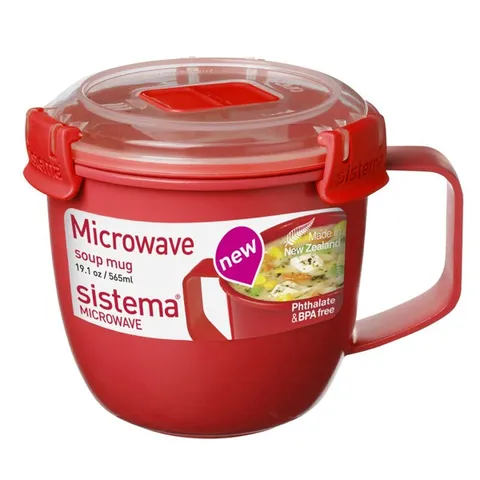 Hộp nhựa đựng thực phẩm Sistema 0.9L - Hộp đựng an toàn cho lò vi sóng, không chứa BPA, sản xuất tại New Zealand, hàng chính hãng