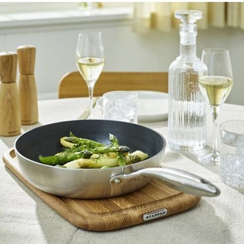 Chảo Chống Dính Scanpan CTX 28cm 7 Lớp - Hàng Chính Hãng, Bền Bỉ, An Toàn Cho Sức Khỏe, Dùng Cho Bếp Từ, Bảo Hành 3 Năm