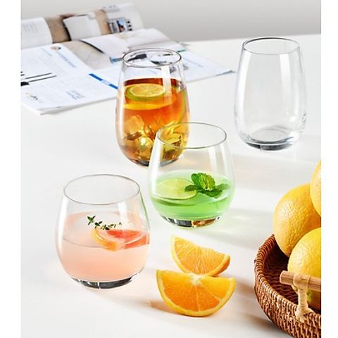 Bộ 6 Cốc Thủy Tinh Luminarc Maine V2544 370ml - Sang Trọng, Chịu Nhiệt, Dùng Cho Máy Rửa Bát, Hàng Chính Hãng Pháp